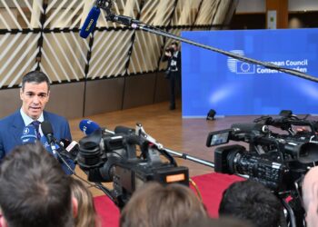 Pedro Sánchez, durante su intervención antes de iniciarse la reunión del Consejo Europeo./ Foto: Pool Moncloa/Borja Puig de la Bellacasa