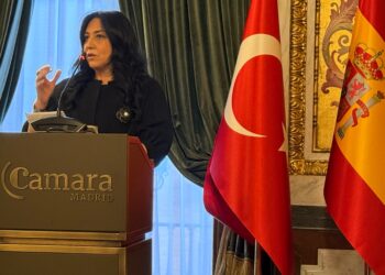 Ambassador Nüket Ezberci, during her speech at the event./ Photo: AR