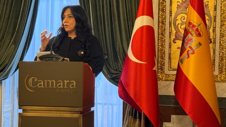 Ambassador Nüket Ezberci, during her speech at the event./ Photo: AR