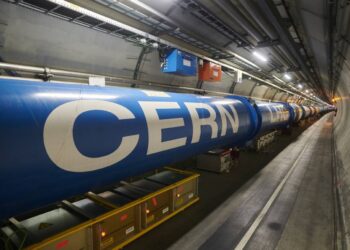 Túnel del Gran Colisionador de Hadrones (LHC) del Laboratorio Europeo de Física de Partículas (CERN) en la frontera franco-suiza./ Foto: CERN