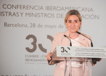 The Minister of Education, Vocational Training and Sports, Milagros Tolón