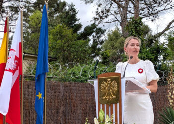 The Chargé d'Affaires of the Embassy of Poland, Monika Krzepkowska, addressed the audience. /Photos: Juan D. Latorre.