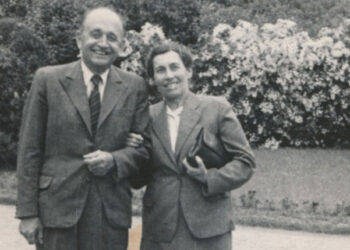 František Suchý y su esposa