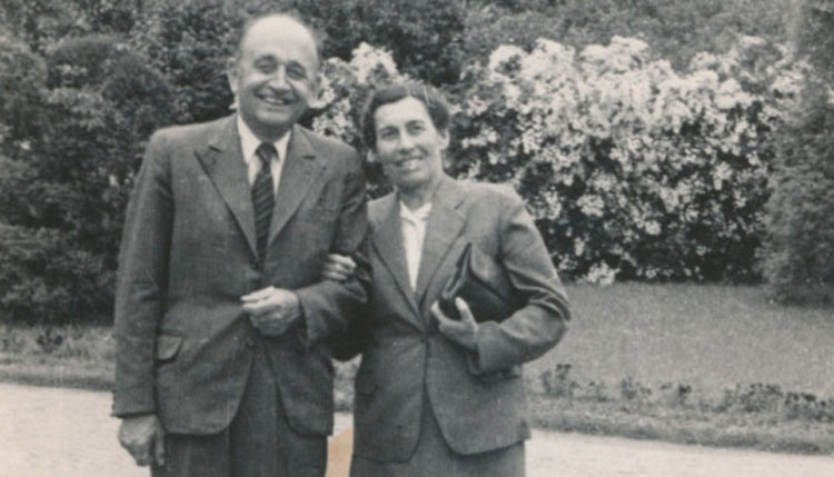 František Suchý y su esposa