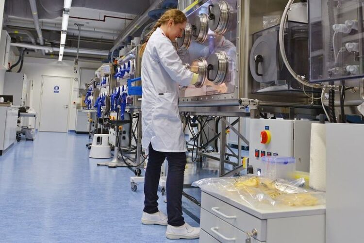 An IAEA member analyzes material at the organization's plutonium laboratory in Austria. / Photo: IAEA