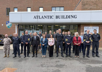 Visita de la ministra de Defensa, Margarita Robles, al Cuartel General del Mando Marítimo Aliado (MARCOM) en Northwood, Reino Unido
