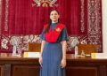 Andrea Martínez, 'alumna sobresaliente' del Máster de Formación Permanente en Diplomacia y Relaciones Internacionales 2025-2026, impartido por la Escuela Diplomática de España. /Foto: Cortesía de la Embajada del Paraguay.