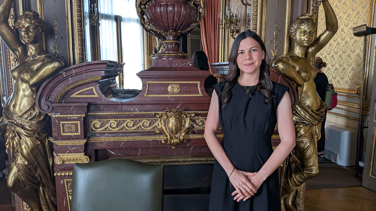 Andrea Martínez, diplomática paraguaya nombrada “alumna sobresaliente” por la Escuela Diplomática de España. /Foto: JDL