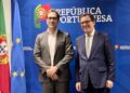 The First Vice-President of the Spanish Government and Minister of Economy, Trade and Enterprise, Carlos Cuerpo, and the Minister of Economy and Territorial Cohesion of Portugal, Manuel Castro Almeida