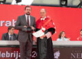 The general director of Casa Árabe, Miguel Moro Aguilar, along with Alfonso López de la Osa, dean of the faculty of Law and International Relations at Universidad Antonio de Nebrija. /Photo: Courtesy of Casa Árabe