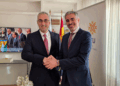 El embajador de Chipre, Michalis Ioannou, junto al Secretario de Estado para la Unión Europea, Fernando Sampedro. /Fotos: JDL