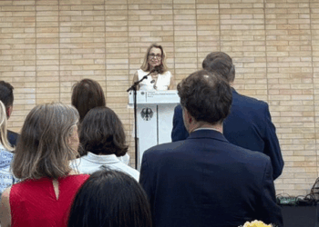 German ambassador, Maria Margarete Gosse, during her speech. /Photo: German embassy