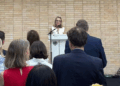 La embajadora alemana, Maria Margarete Gosse, durante su discurso. /Foto: Embajada de Alemania