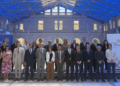 Family photo of diplomatic delegations and authorities at the meeting in Casa Mediterráneo. /Photo: Embassy of Cyprus