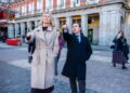 Iceland's Foreign Minister with her Spanish counterpart in Madrid's Plaza Mayor last December. / Photo: MAEC