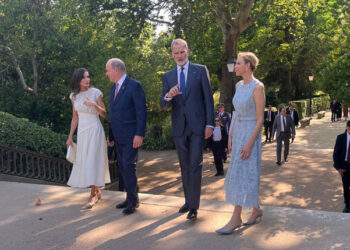 Los Reyes de España y de Mónaco disfrutaron de un agradable paseo por el Real Jardín Botánico-CSIC de Madrid. /Foto: RJB-CSIC