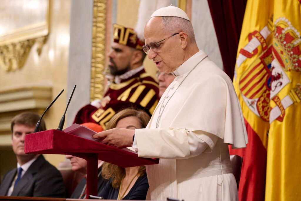 León XIV se dirige a las Cortes Generales.