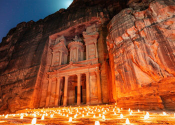 The majestic Nabataean city of Petra, one of the New Seven Wonders of the World. /Photo: Courtesy of the Jordanian Embassy
