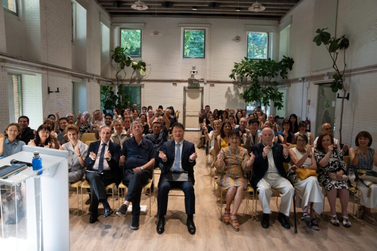 Ambassador Lino Li-cheng Cheng, representative of the Taipei Economic and Cultural Office in Spain, is seen in the front row among the audience attending the presentation. / Photos: Courtesy of the Taipei Economic and Cultural Office in Spain