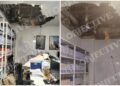 Estado de las oficinas del Consulado español en Orán tras desplomarse su techo./ Fotos: Cedidas por The Objective