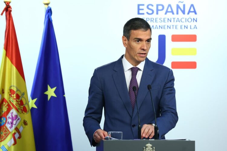 El presidente del Gobierno español el viernes en Bruselas, tras el Consejo Europeo./ Foto: pool Moncloa / Fernando Calvo. Bruselas (Bélgica)