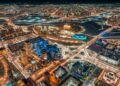 Vista nocturna de Astana./ Foto: Collab Media / iStock