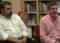 Los escritores Carlos Canales Torres y Miguel del Rey Vicente