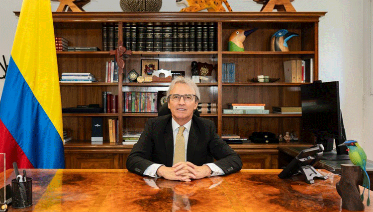 El embajador Eduardo Ávila Navarrete. /Foto: Cortesía de la Embajada de Colombia