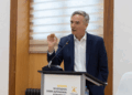 El embajador británico, Alex Ellis, durante su discurso. /Foto: Universidad Pontificia Comillas