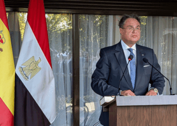 El embajador de Egipto, Ehab Badawy, ofreció unas palabras de bienvenida a los asistentes a la recepción. /Fotos: Juan D. Latorre
