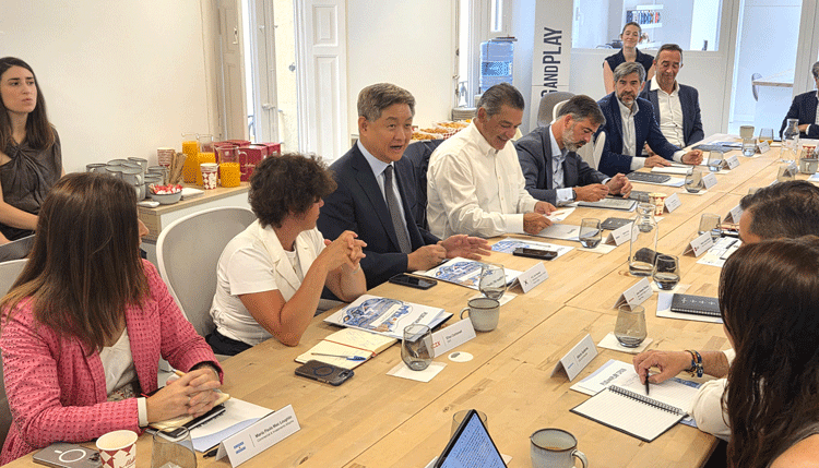 Korean Ambassador Lim Soosuk’s working lunch, hosted by Plug and Play. Photo: Courtesy of the Korean Embassy