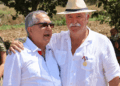 The Ambassador of Cuba, Marcelino Medina, along with one of the recipients, Ángel García Seoane, Mayor of Oleiros. /Photos: Courtesy of the Cuban Embassy