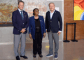 Ambassador of Angola, Balbina Malheiros Dias da Silva, during her visit to the Gijón Chamber of Commerce. /Photo: Courtesy of the Embassy of Angola