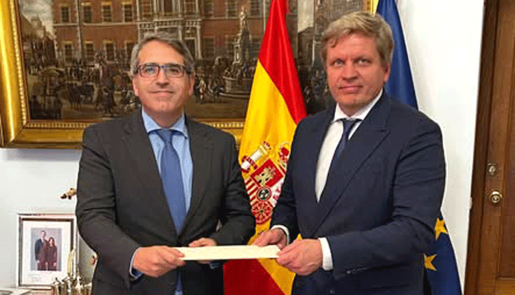 El nuevo embajador de Estonia, Lembit Uibo, en el acto de entrega de las Copias de Estilo./ Foto: Cortesía de la Embajada de Estonia