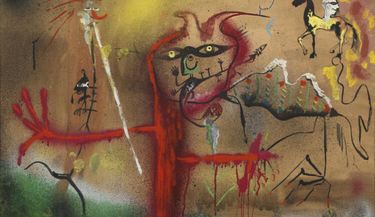 Personaje en rojo (1974) de Joan Ponç./ Foto: Fundación 'la Caixa'