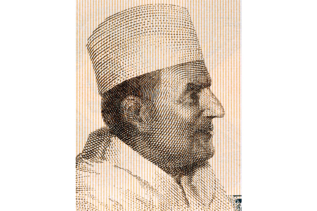Retrato a lápiz de Mohamed V, abuelo del actual rey de Marruecos./ Imagen: GeorgiosArt / iStock